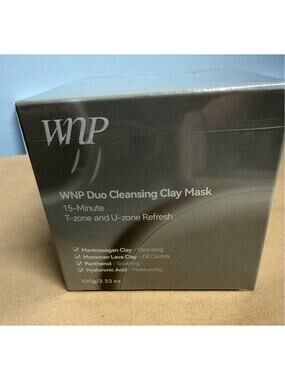 WNP Duo Cleansing Clay Mask T-zone & U-zone refresh 100g -New unopened